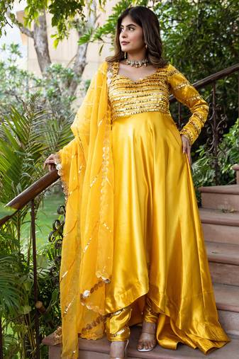 Heer-yellow-gota-work-gown-anarkali-suit-set