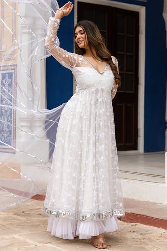 Snow-white-embroidered-gown-anarkali-suit-set