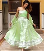 Alia-green-satin-anarkali-suit-set