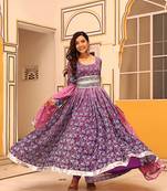 Evara-floral-printed-lilac-anarkali-suit-set