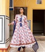 Maslin-print-gota-work-anarkali-suit-set