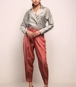 Beige batwing sleeve shirt