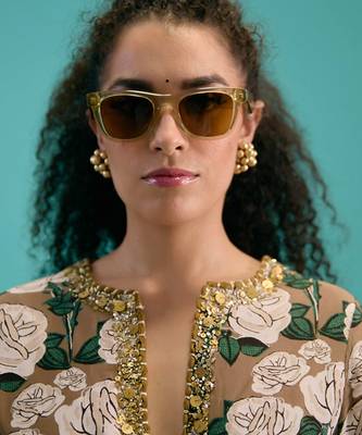 Coffee crepe silk floral printed kurta set 4