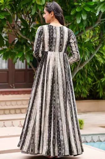 Light grey digital print faux georgette Palazzo suit set with crop top & shrug stitched