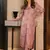 Pink printed muslin salwar-kameez