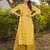 Yellow printed rayon palazzo