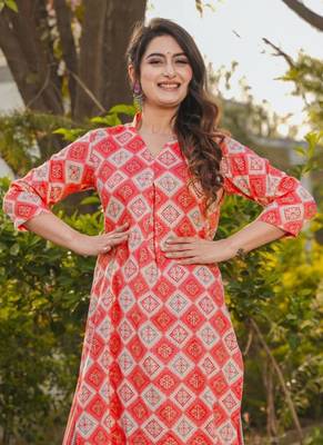 Pink printed rayon palazzo 2