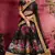 Black Print Embroidery Sequins Work Art Silk Lehenga choli