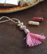 Blush kundan lumba with roli chawal