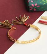 To the moon and back golden glass tubes  lumba band with roli chawal