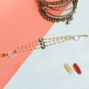 Kundan trio bhabhi rakhi with roli chawal 1