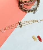 Kundan trio bhabhi rakhi with roli chawal
