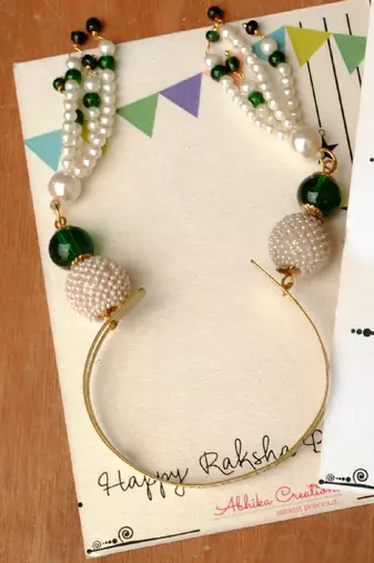 Bhabhi lumba rakhi with roli chawal