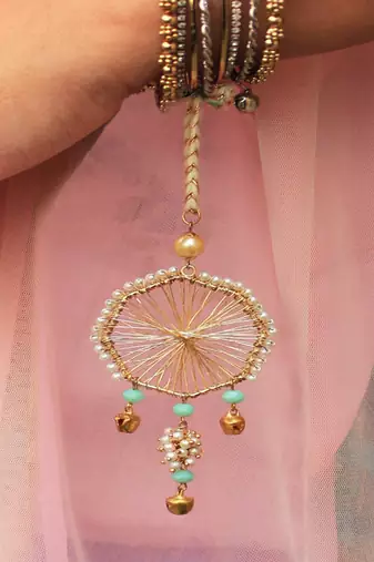 Joyful beads lumba rakhi  with roli chawal