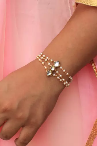 Kundan trio bhabhi rakhi with roli chawal