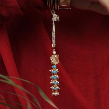 Beads tassel rakhi with roli chawal 2