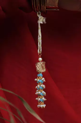 Beads tassel rakhi with roli chawal