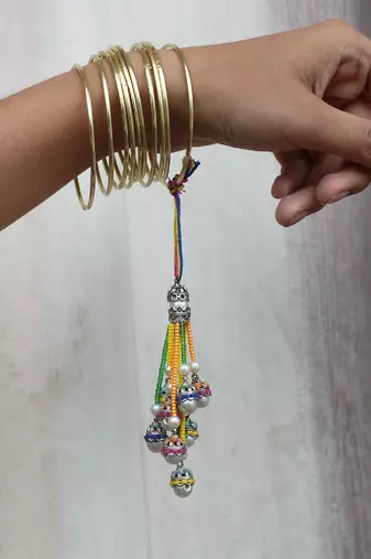 Colorful harmony vivid vintage bhabhi lumba with roli chawal