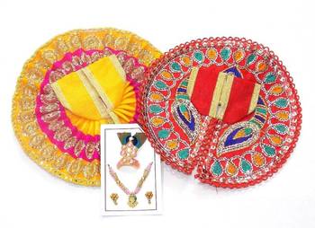 6.5'' Zari And Thread Work Poshak And Shringar 1