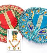 6.5'' Zari And Thread Work Poshak And Shringar