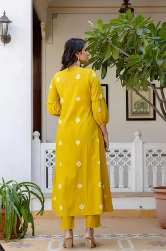 Stylish women haati embroidery anarkali kurta pant & dupatta set