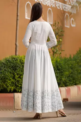 Stylish women anarkali kurta & dupatta set