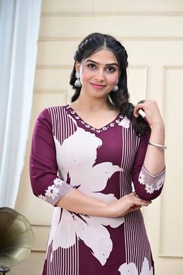 Stylish women kurta & palazzo set 5
