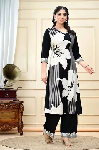 Stylish women kurta & palazzo set