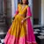 Mustard art silk lehenga choli with dupatta
