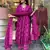 Purple Printed Cotton Kurta Pant With Dupatta - 3 Pcs Set