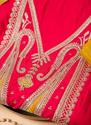 Pink Heavy Embroidery Heavy Chinon Silk Salwar Kameez with Dupatta 3
