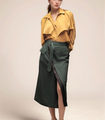 Ochre yellow layered shirt