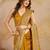 Trendmalls Yellow Art Silk Embroidery work Saree with Unstitched Blouse Piece