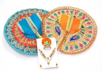 6.5'' Zari And Thread Work Poshak And Shringar 1