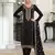 Black embroidered muga silk pakistani salwar suit