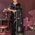 black Satin silk floral motifs zari weaving banarasi saree