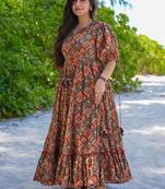 MultiColor Digital Print Rayon Kurti