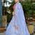 Sky Blue Embroidered Viscose Lehenga Choli
