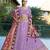 Lavender Embroidered Viscose Lehenga Choli