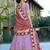 Lavender Embroidered Viscose Lehenga Choli