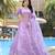 Organza Lavender Sequins Work Lehenga Choli Set