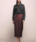 Black tuxedo yoke shirt