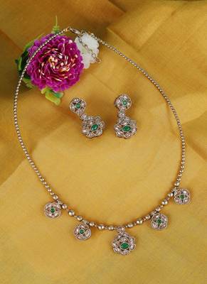 Elegant golden boll flower design gold plated matinee for women and girls 1