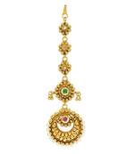 Ethnic Indian Bollywood Fashion Jewelry Set Zircon Maang Tikka