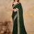 Green Art Silk Embroidery Saree with Unstitched Blouse 
