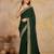 Green Art Silk Embroidery Saree with Unstitched Blouse 
