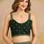 Green Art Silk Embroidery Saree with Unstitched Blouse 