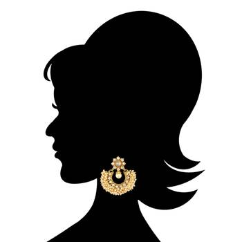 Ethnic Indian Bollywood Fashion Jewelry Set Chandni Pearl Earrings 2