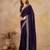 Trendmalls Purple Art Silk Embroidery Saree with Unstitched Blouse