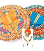 8'' Zari And Thread Work Poshak And Shringar